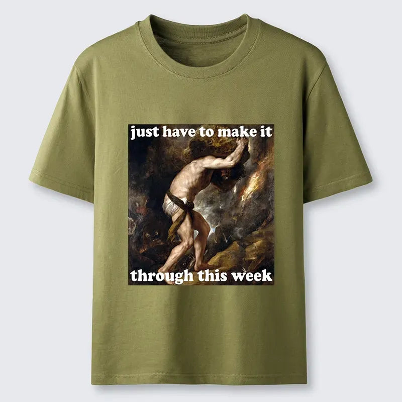 Sisyphus Funny T-Shirt for Busy Week