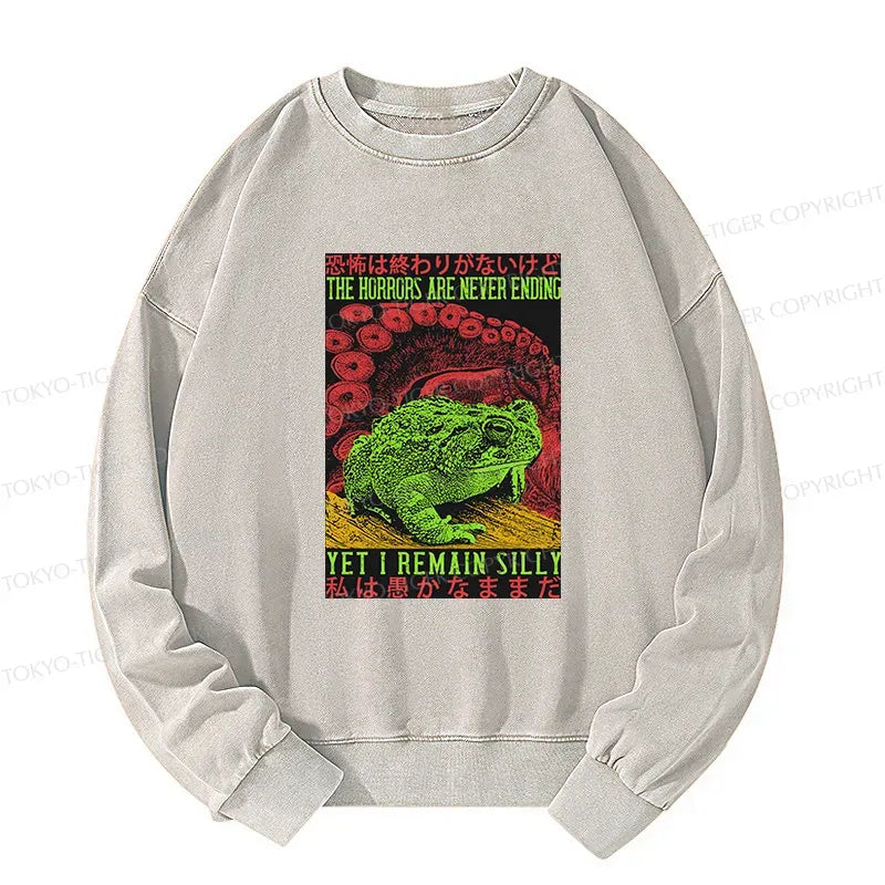 Japanese Washed Sweatshirt for Daily Wear