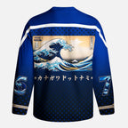 Kyoto-Lion Pixel Wave Long-Sleeve Hockey Jersey