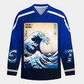 Kyoto-Lion Pixel Wave Long-Sleeve Hockey Jersey