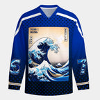 Kyoto-Lion Pixel Wave Long-Sleeve Hockey Jersey