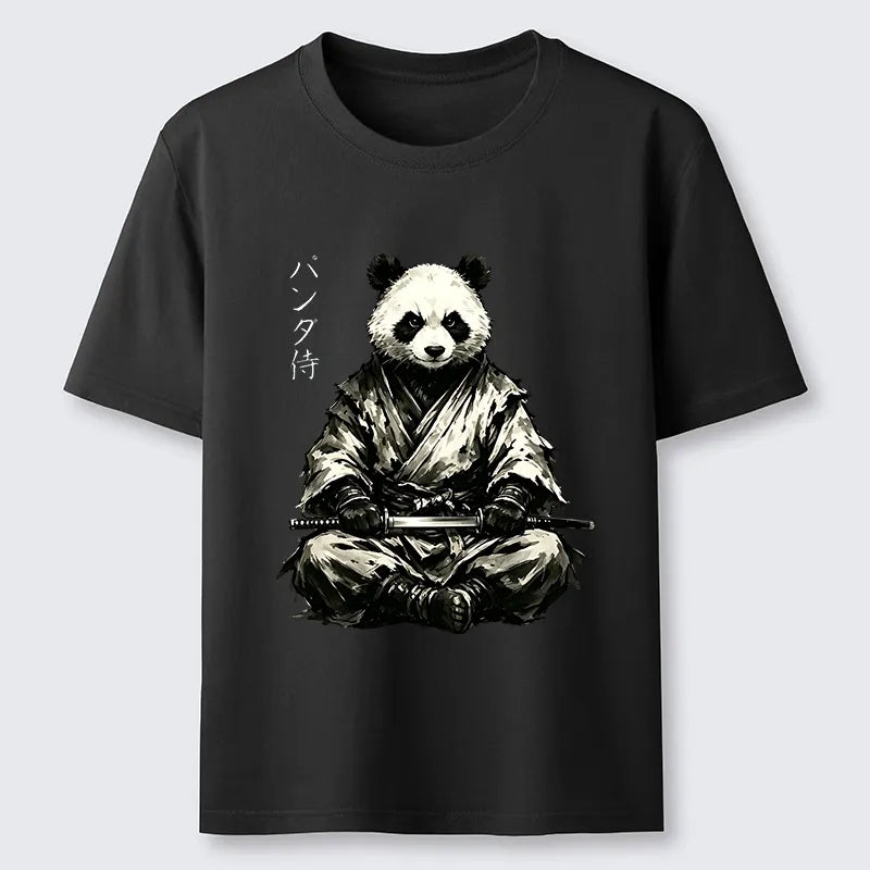Kyoto-Lion Samurai Panda Warrior Classic T-Shirt
