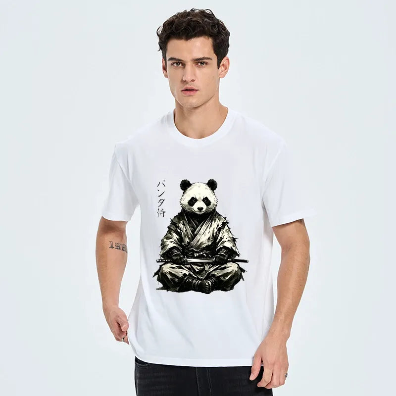 Kyoto-Lion Samurai Panda Warrior Classic T-Shirt