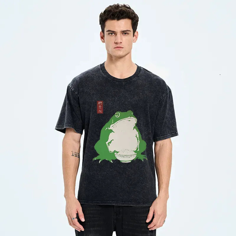 Japanese Fat Frog Washed T-Shirt
