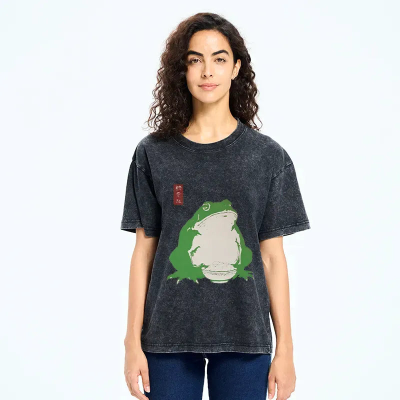 Japanese Fat Frog Washed T-Shirt
