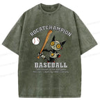 Unisex Baseball Game Cat Tee