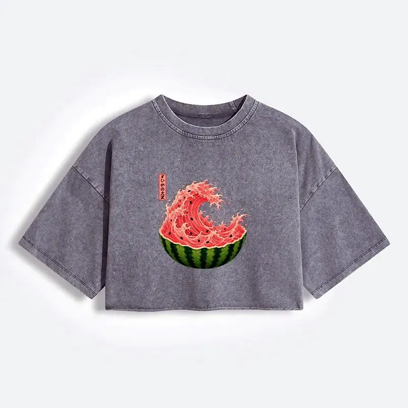 Summer Ukiyo Art Crop Top Free Shipping