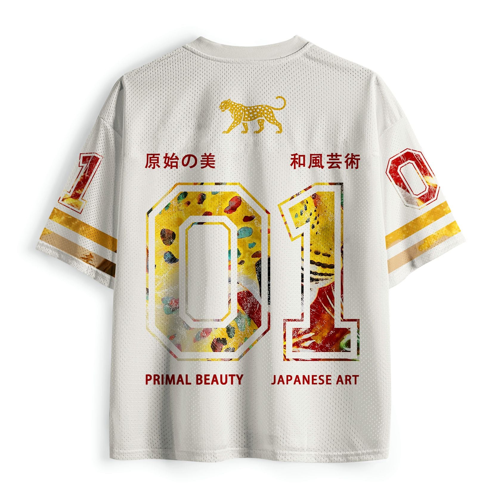 Kyoto-Lion Primal Beauty Leopard Mesh Jersey