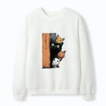 Japanese Cat Sweatshirt for Daily Wear