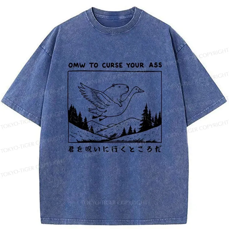 Japanese vintage washed t-shirt for daily wear