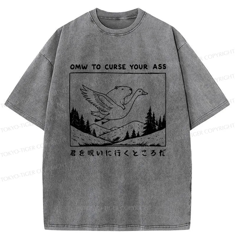 Japanese vintage washed t-shirt for daily wear