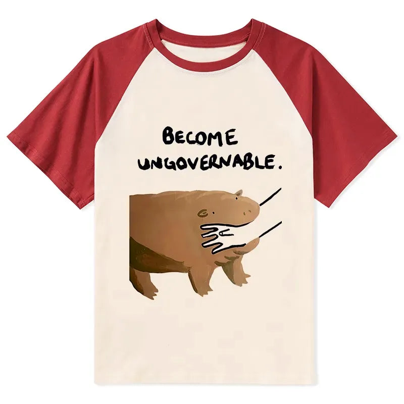 Japanese Raglan T-shirt for Daily Wear