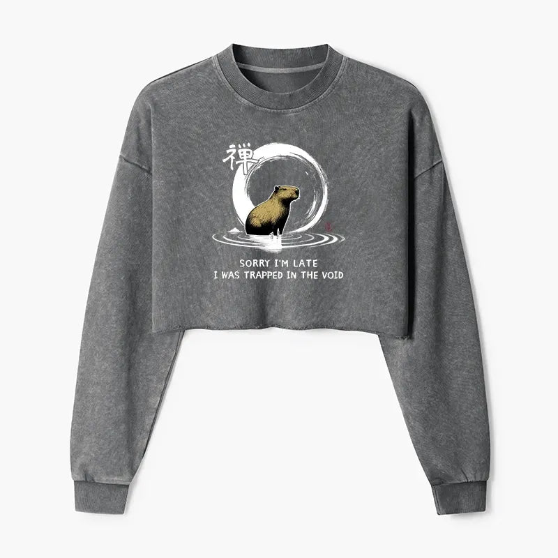 Japanese vintage capybara sweatshirt for women