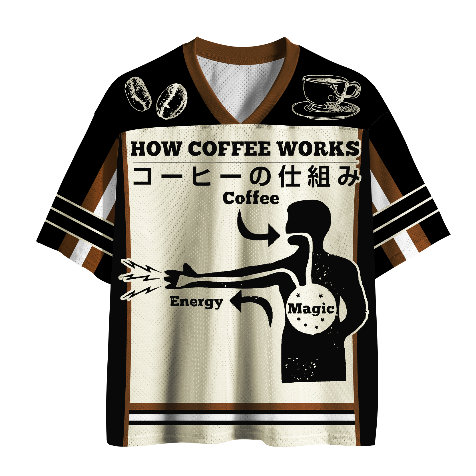 Kyoto-Lion Coffee:Magic&Energy Mesh Jersey