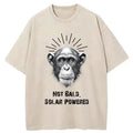 Retro Washed Cotton Tee with Free Shipping