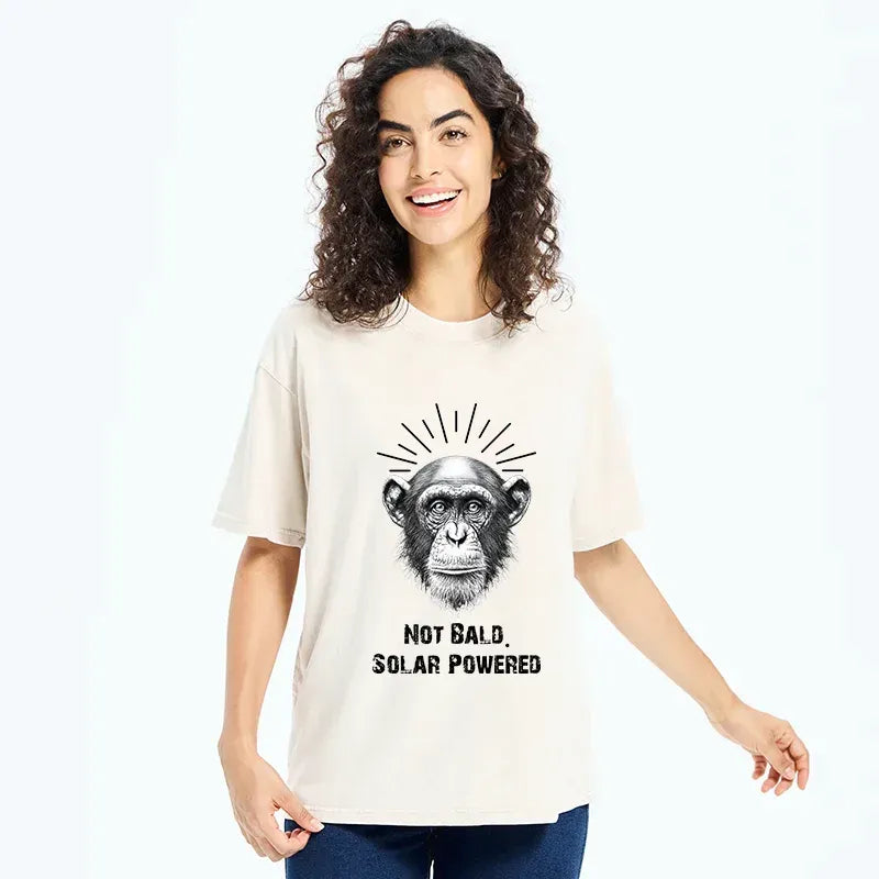 Retro Washed Cotton Tee with Free Shipping