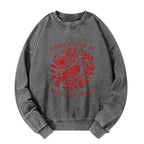 Japanese vintage washed sweatshirt for daily wear