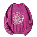 Japanese vintage washed sweatshirt for daily wear