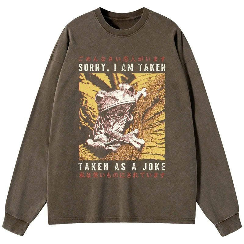 japanese washed long sleeve t-shirt on sale