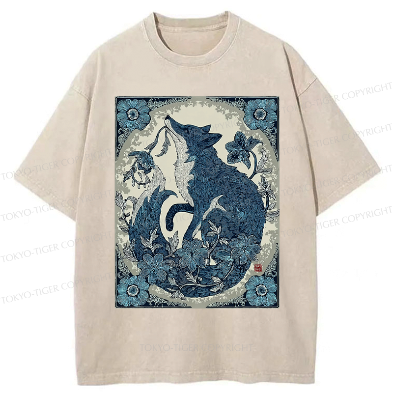Comfortable Japanese Streetwear Washed T-Shirt for Summer