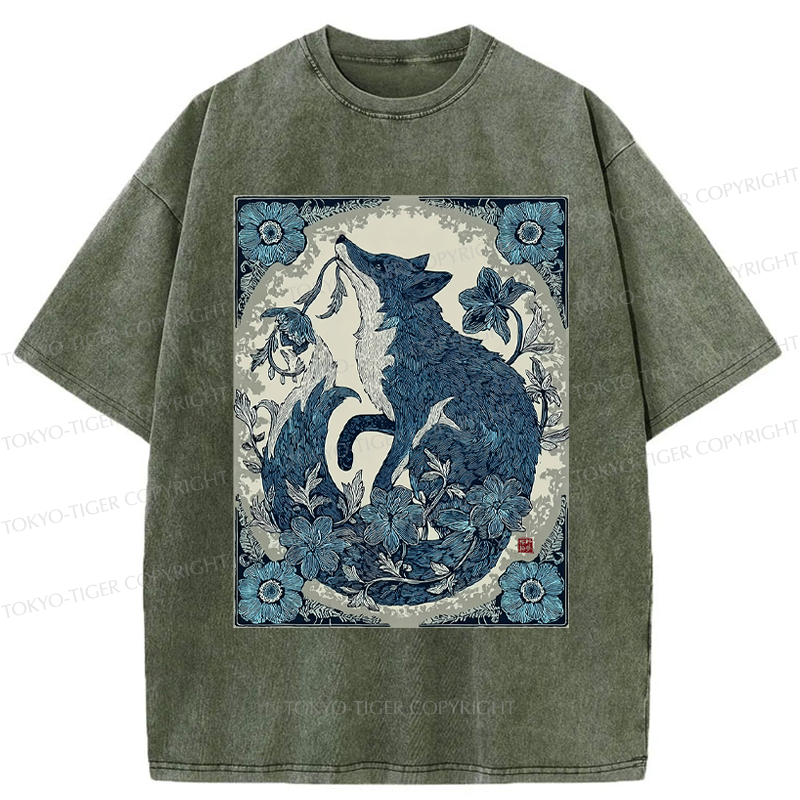 Vintage Kyoto-Lion Unisex Cotton Tee for Daily Wear