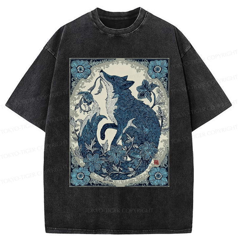 Comfortable Japanese Streetwear Washed T-Shirt for Summer