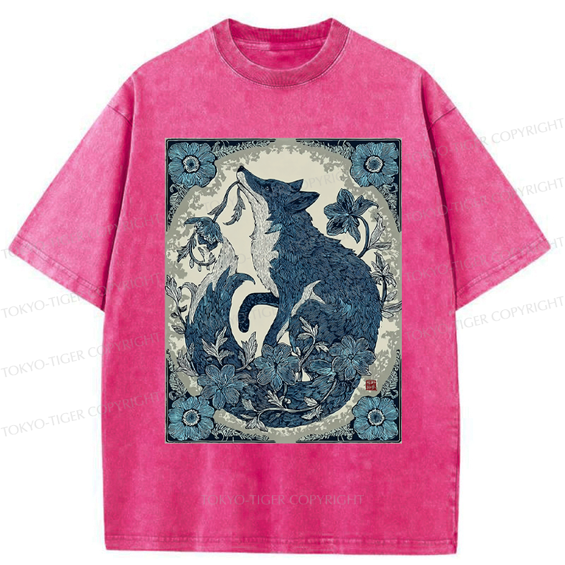 Comfortable Japanese Streetwear Washed T-Shirt for Summer