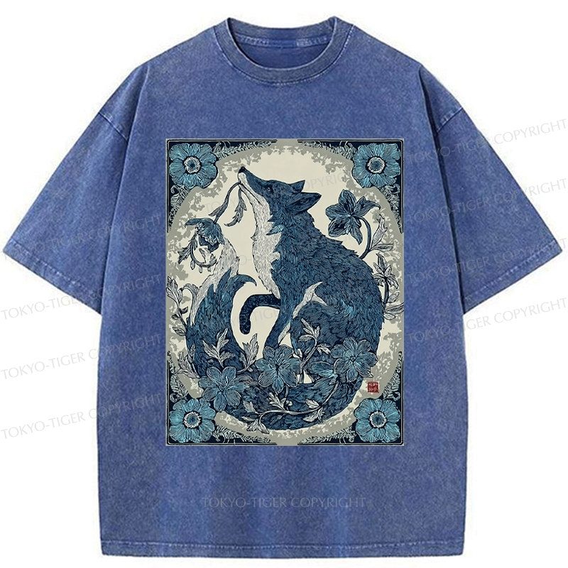 Vintage Kyoto-Lion Unisex Cotton Tee for Daily Wear