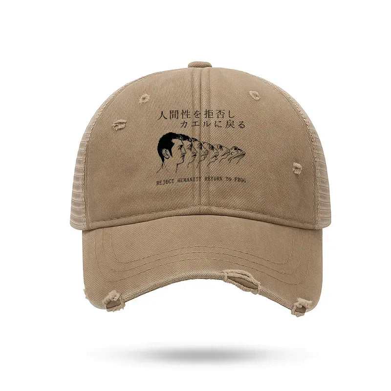 Japanese Washed Trucker Cap for Daily Wear