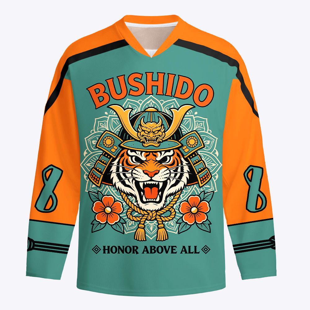 Kyoto-Lion Bushido Tiger Long-Sleeve Hockey Jersey