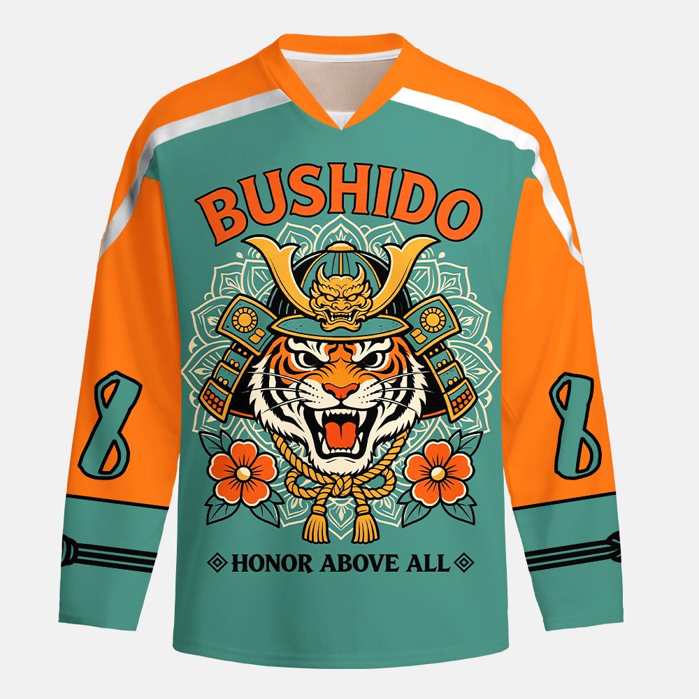 Kyoto-Lion Bushido Tiger Long-Sleeve Hockey Jersey