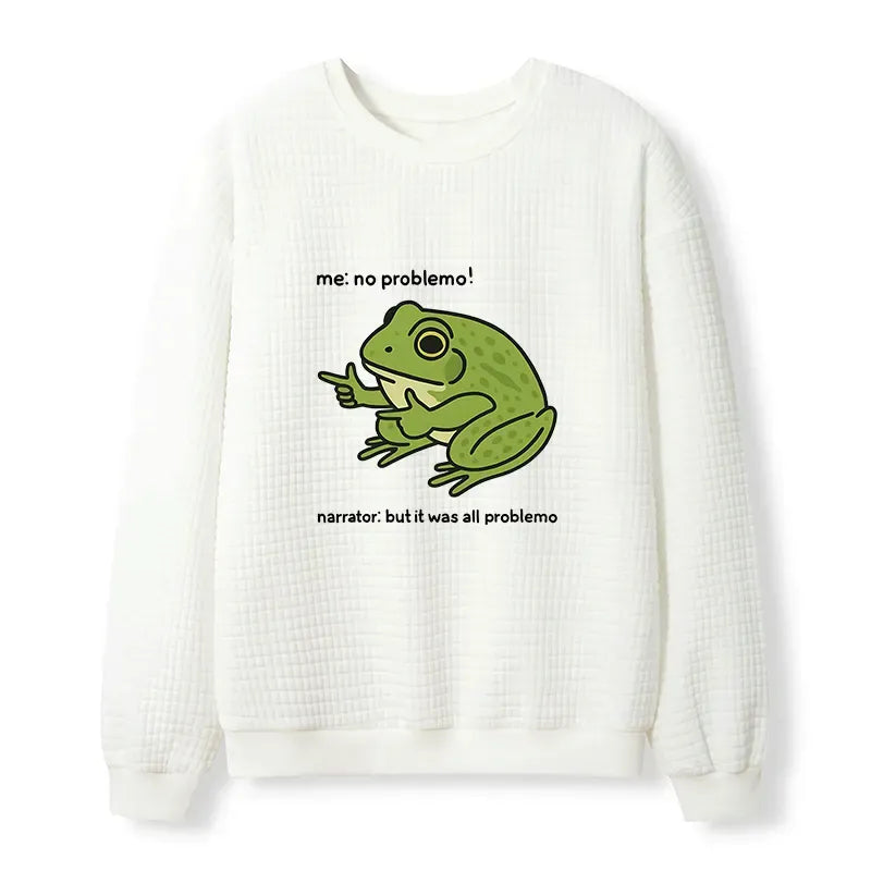 Funny frog waffle sweatshirt best seller