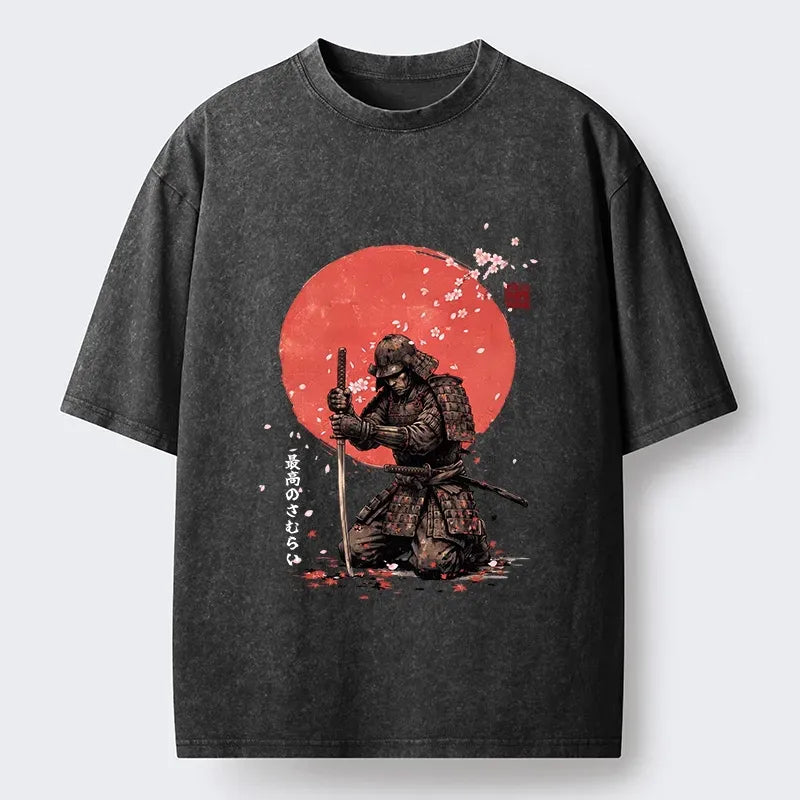 Sakura Samurai T-Shirt for Daily Wear