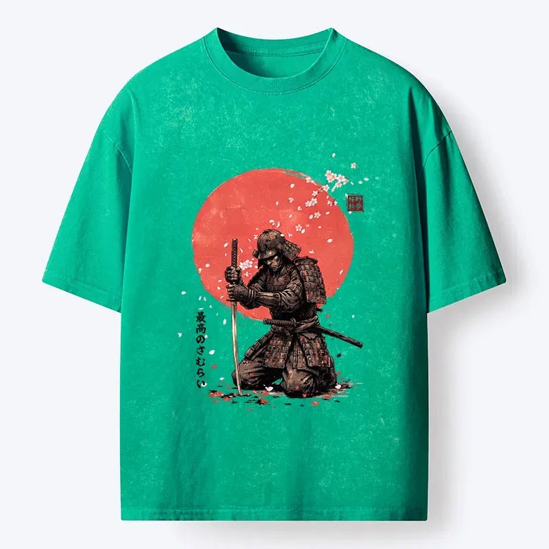 Washed Japanese Ukiyo-e T-Shirt on Sale