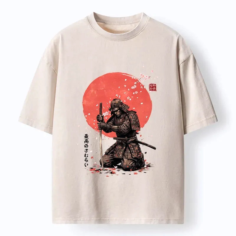 Washed Japanese Ukiyo-e T-Shirt on Sale