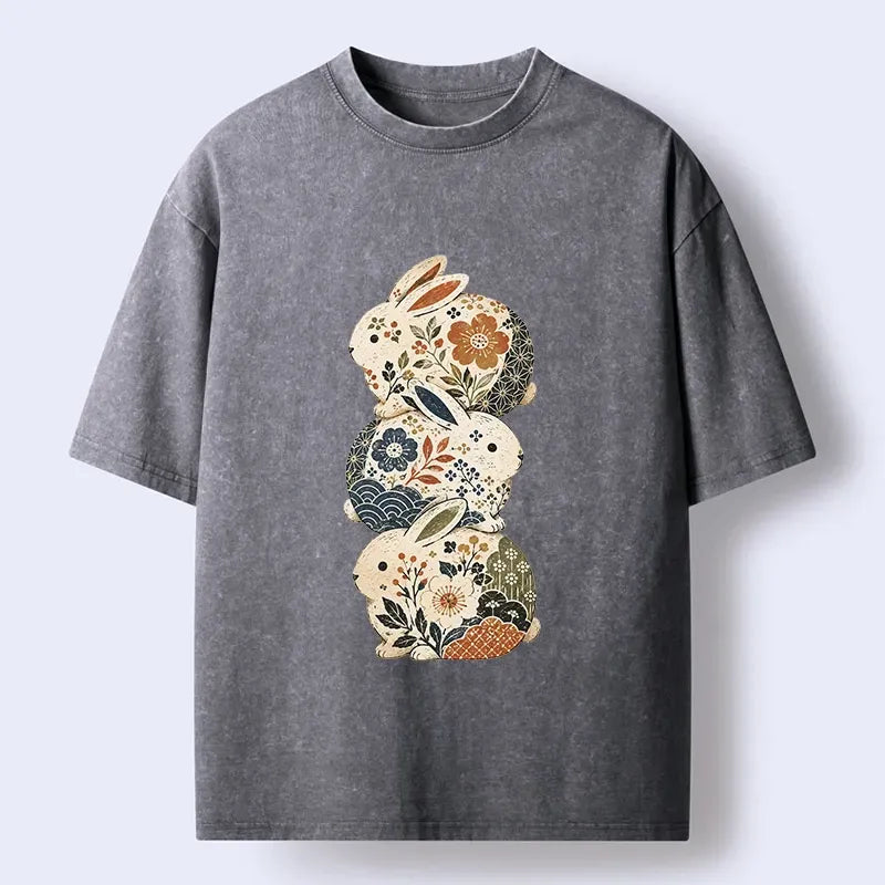 Japanese rabbit t-shirt best seller gift