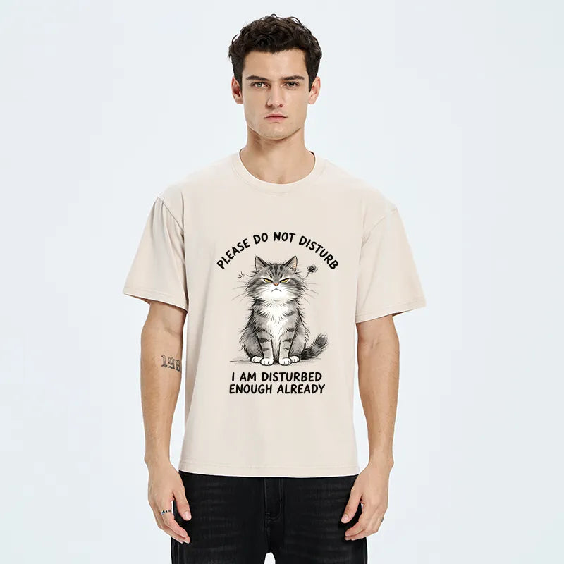 Kyoto-Lion Funny Cute Little Cat Meme Washed T-Shirt