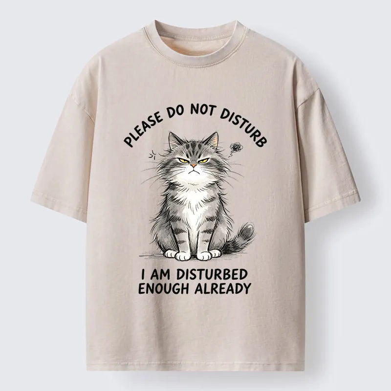Kyoto-Lion Funny Cute Little Cat Meme Washed T-Shirt