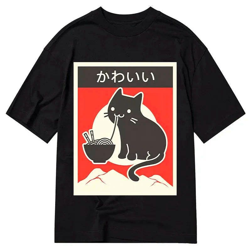 kyoto-lion unisex cotton tee for streetwear