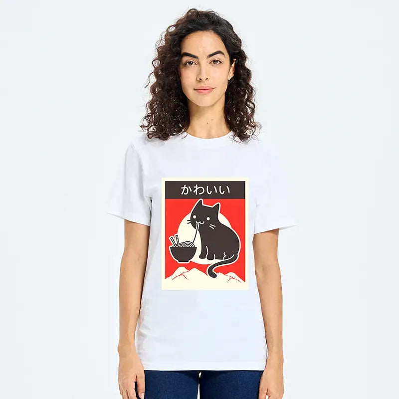 kyoto-lion unisex cotton tee for streetwear