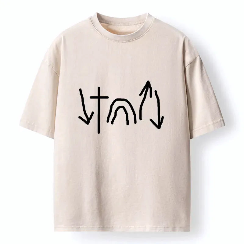Japanese Minimalist Easter T-Shirt for Daily Wear