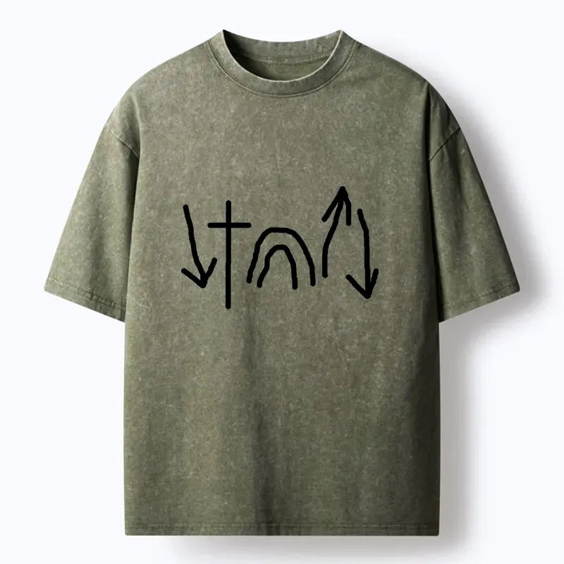 Vintage Washed T-Shirt with Free Shipping