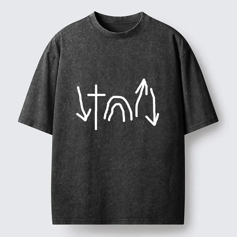 Vintage Washed T-Shirt with Free Shipping