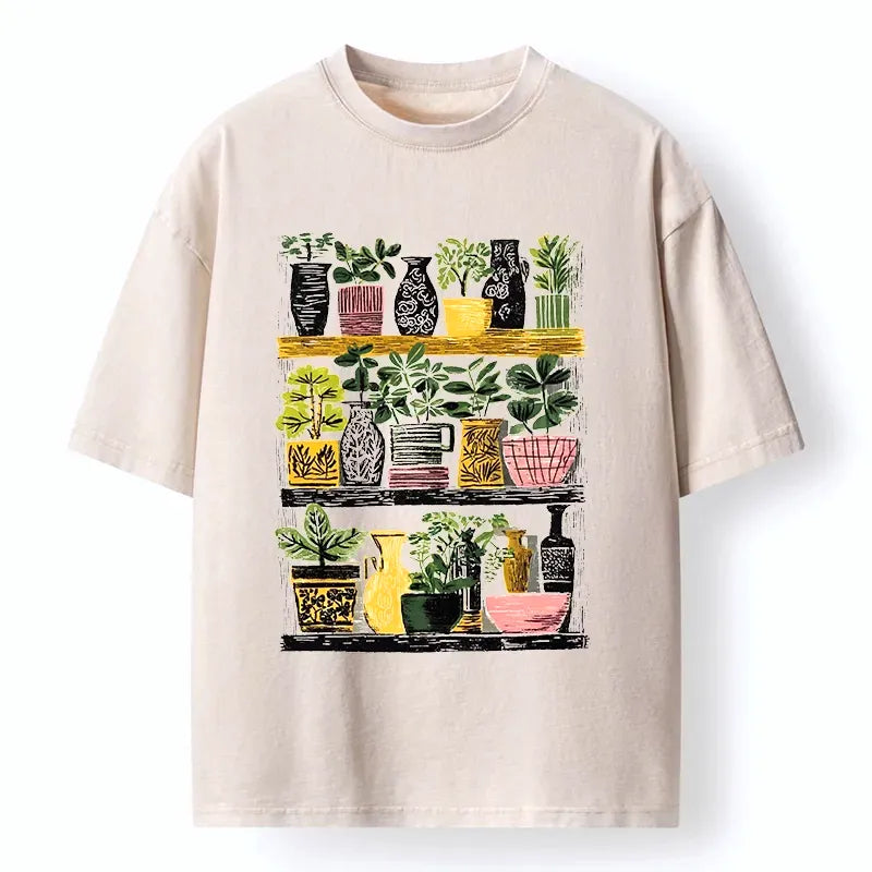 Japanese Washed T-Shirt for Daily Wear