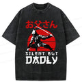 Kyoto-Lion Happy Father's Day Washed T-Shirt