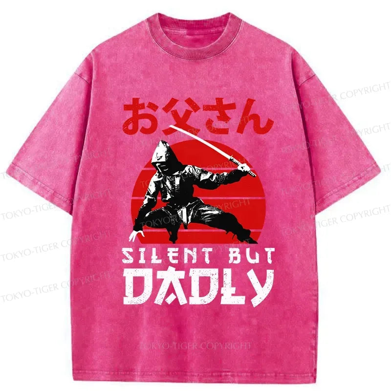 Kyoto-Lion Happy Father's Day Washed T-Shirt