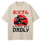 Kyoto-Lion Happy Father's Day Washed T-Shirt
