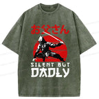 Japanese Lion washed t-shirt for Father's Day