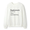 Funny Dogtrovert Waffle Sweatshirt Gift Idea