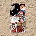 Traditional Japanese Beach Towel for Vacation